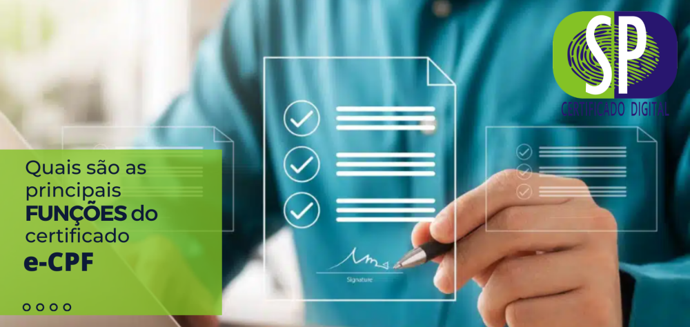 Principais Funções do Certificado e-CPF